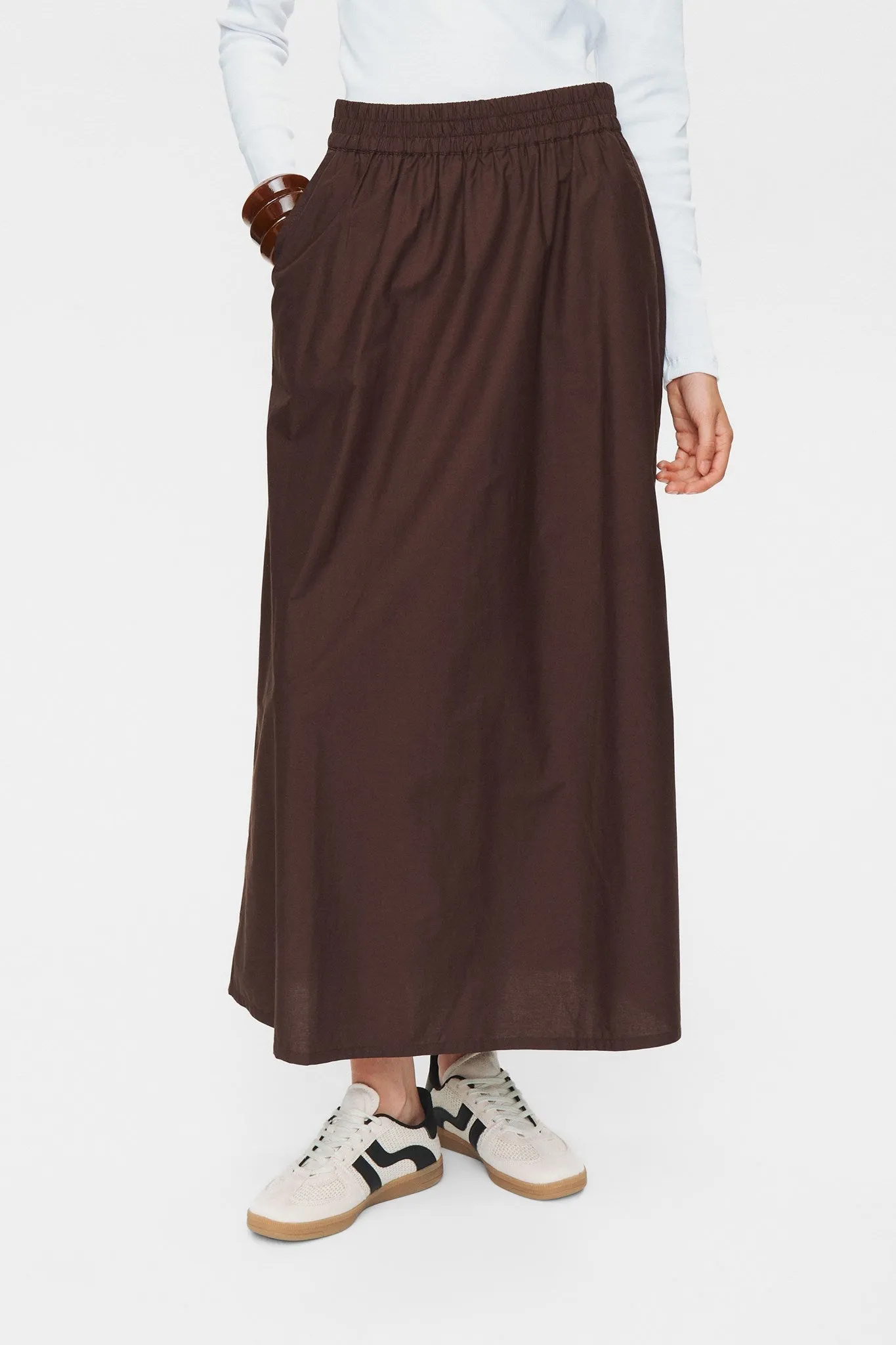 NUJUNY LONG SKIRT - Black Coffee