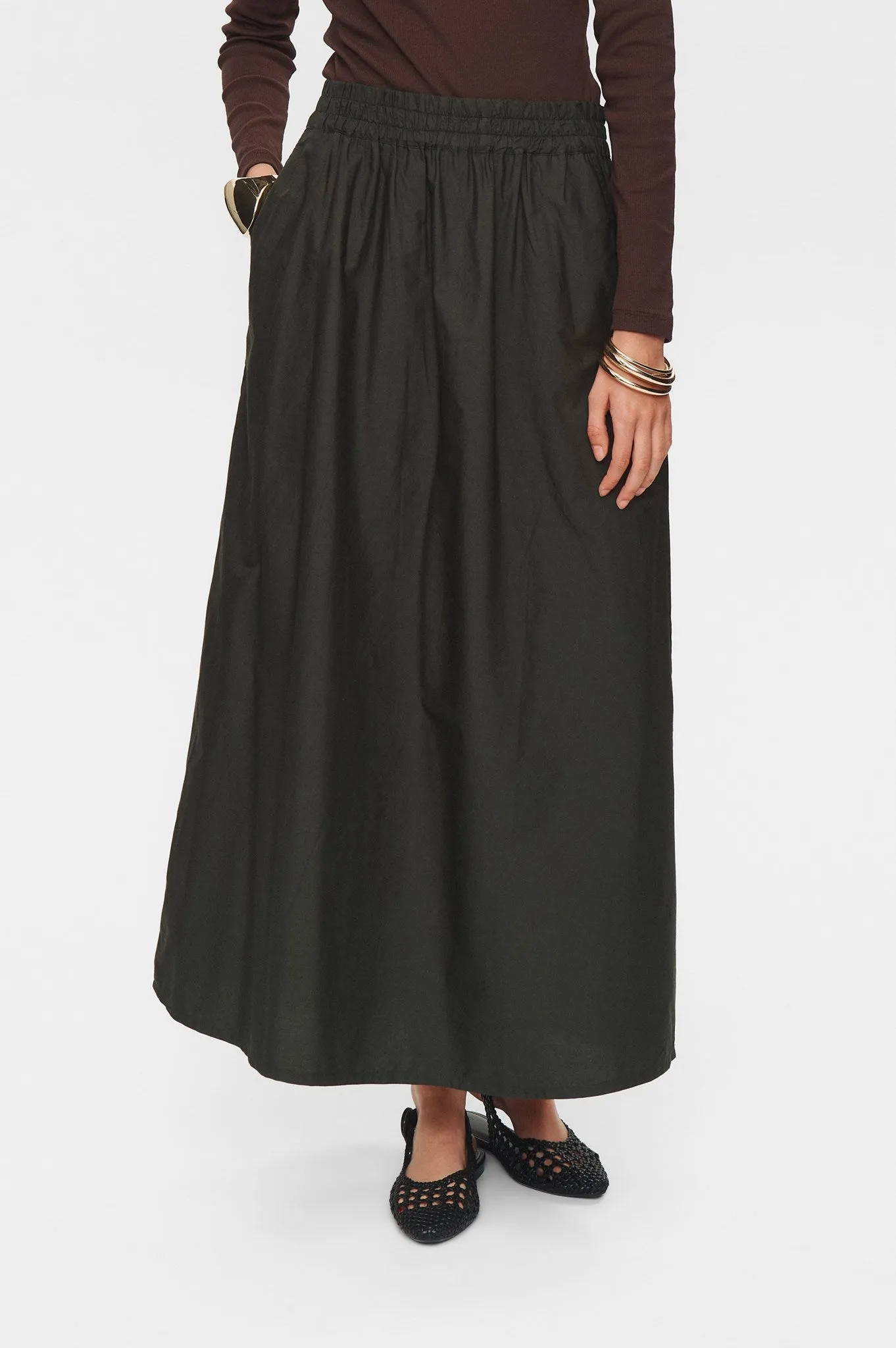 NUJUNY LONG SKIRT - Rosin