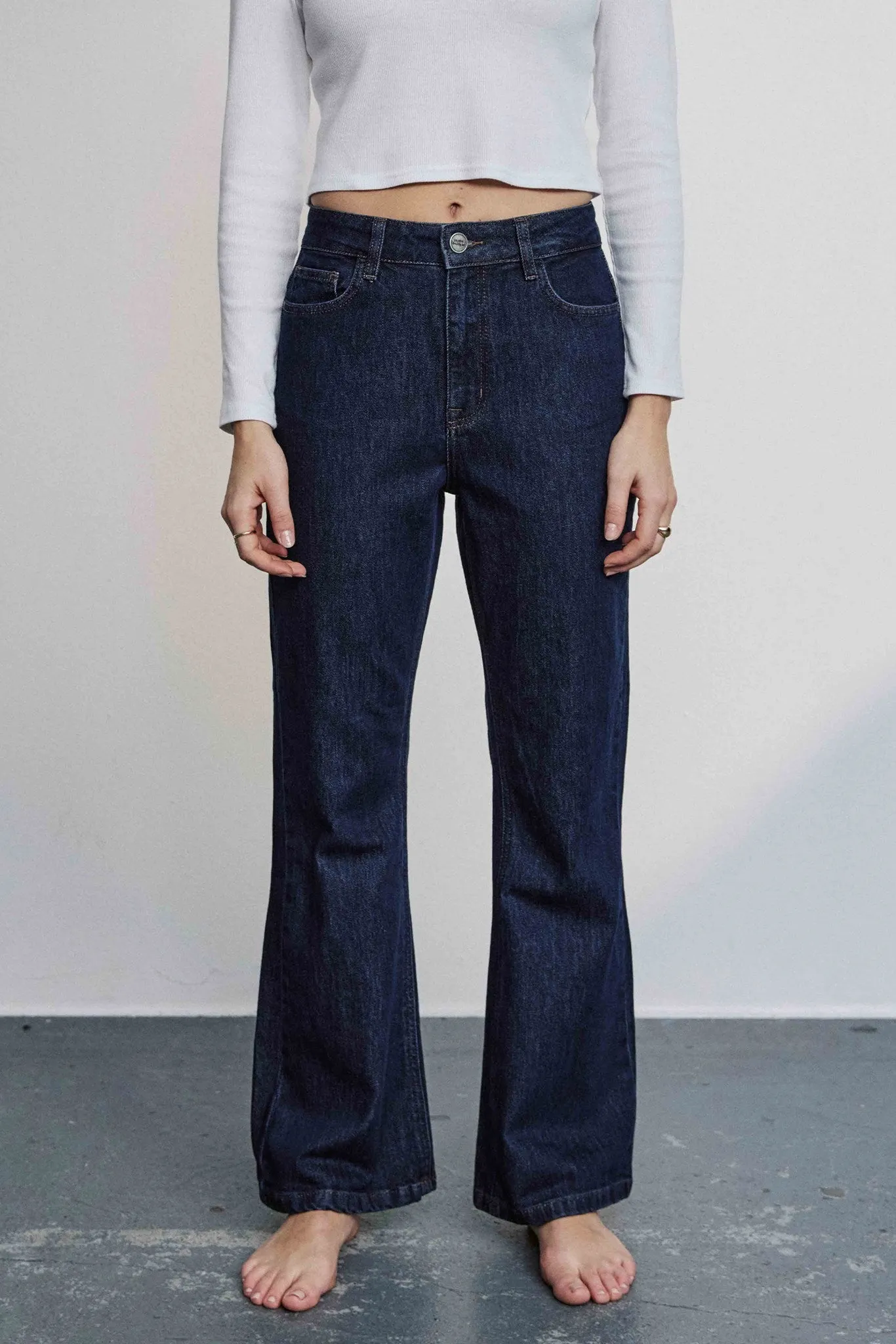 NULONDON JEANS SHORT - Dark Blue Denim