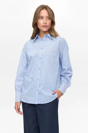 NUMAJRA CONTRAST SHIRT - Provence NUMAJRA CONTRAST SHIRT - Provence