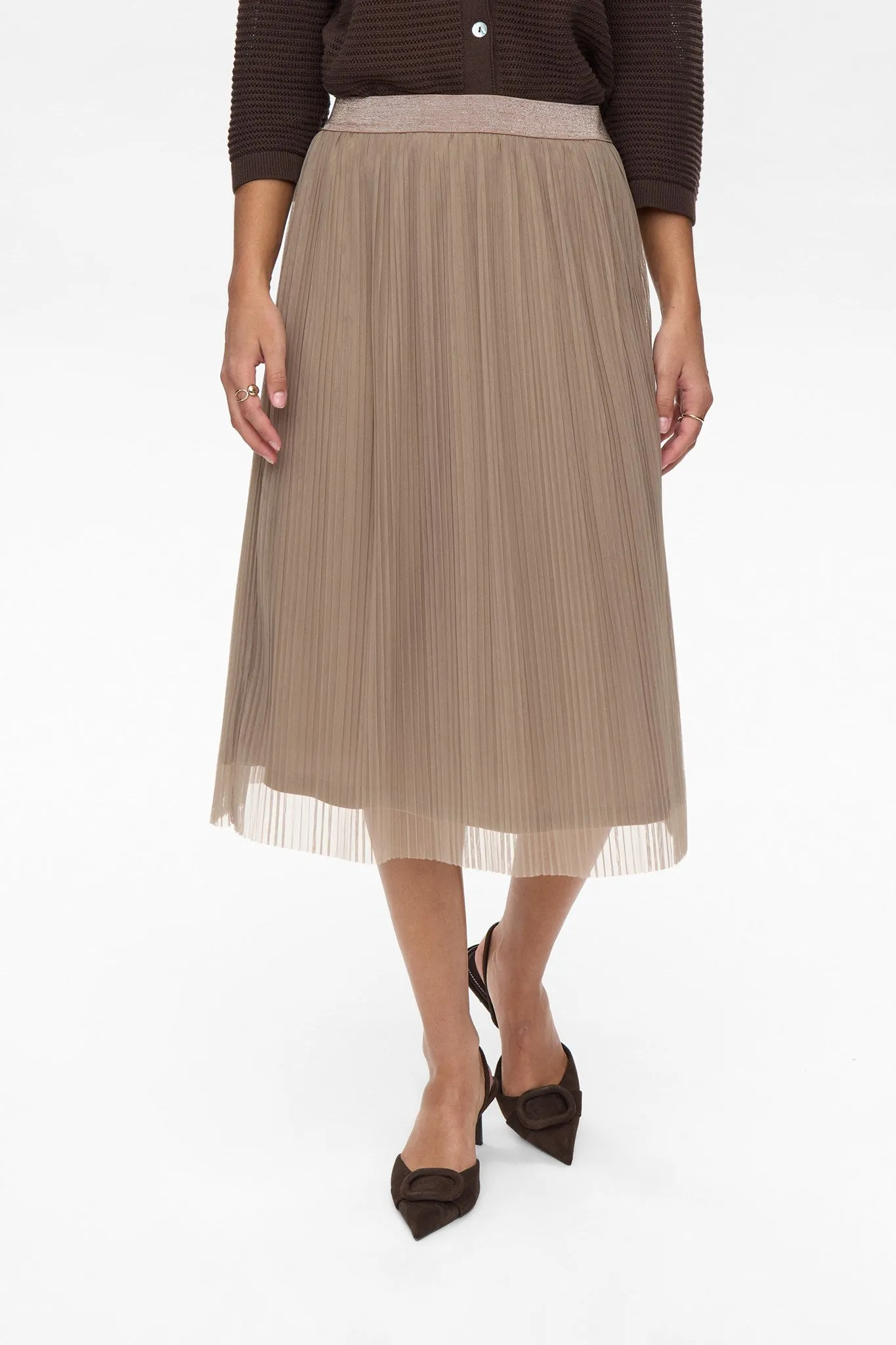 NUMEA SHORT SKIRT  - Taupe Gray