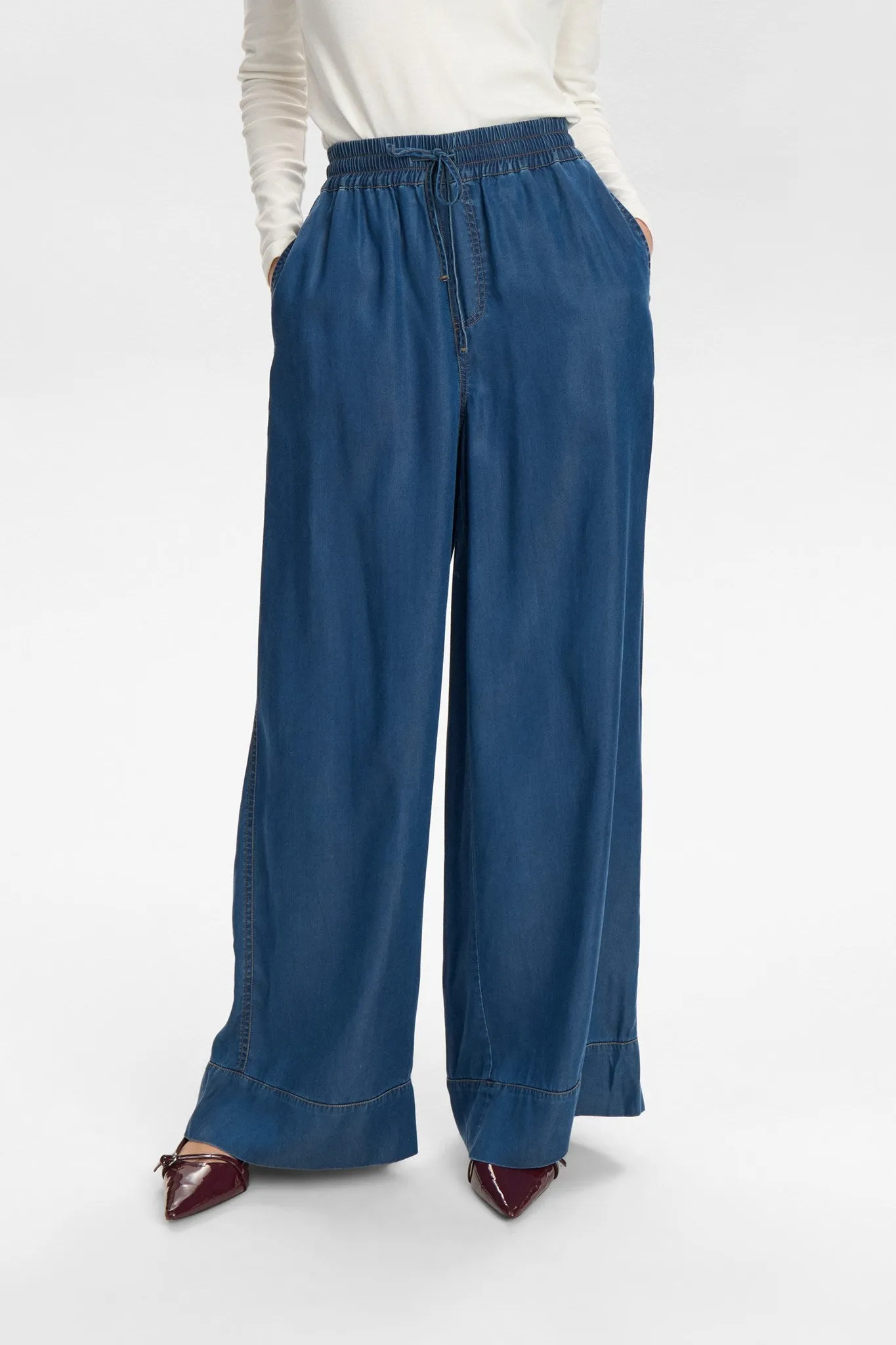 NUMIAMI PANTS - Medium Blue Denim
