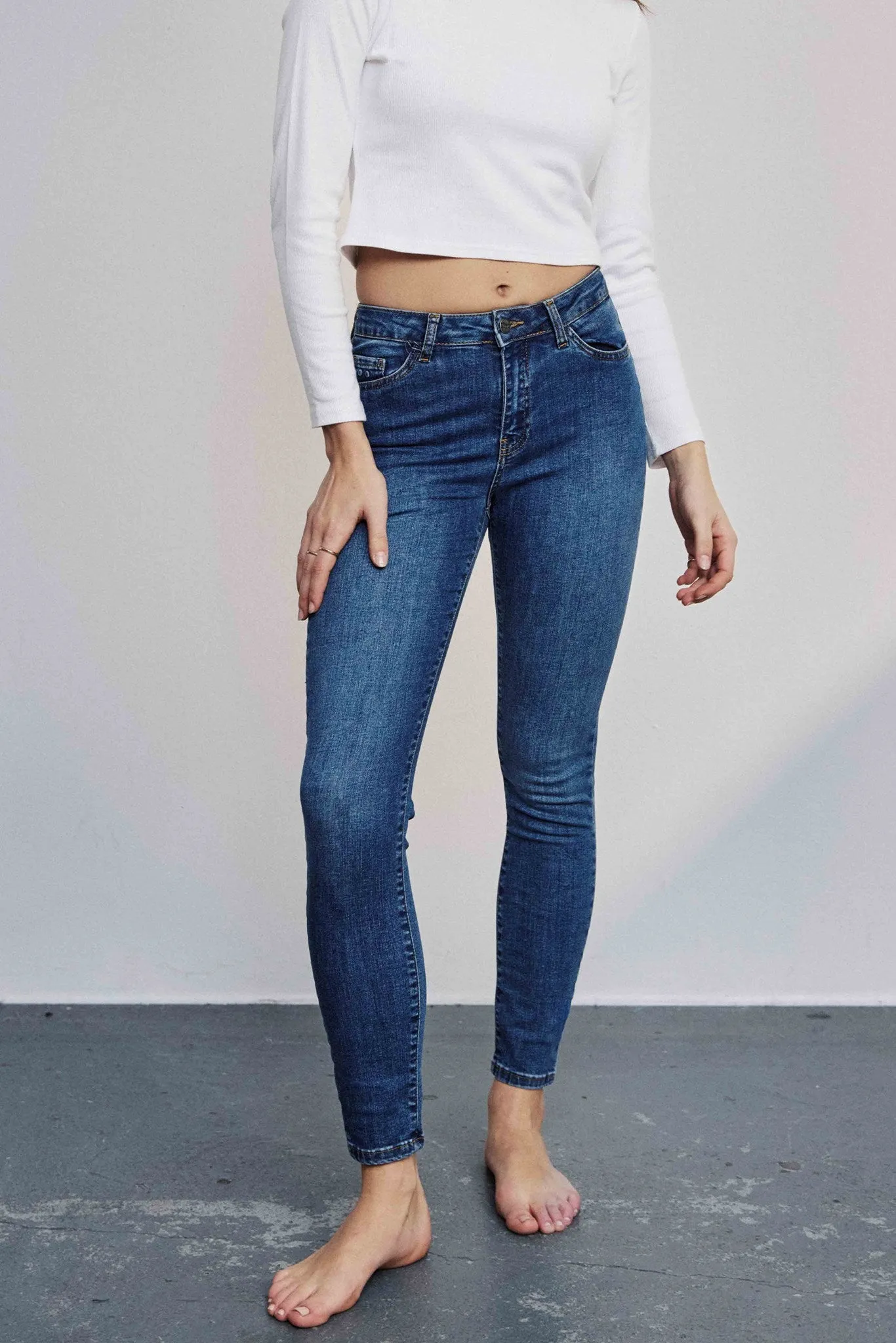 NUSIDNEY BLUE  - Medium Blue Denim