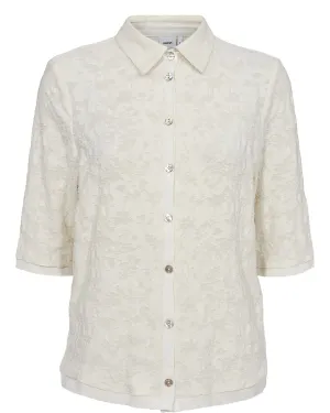 NUSINDAL SS SHIRT - Cloud Dancer NUSINDAL SS SHIRT - Cloud Dancer