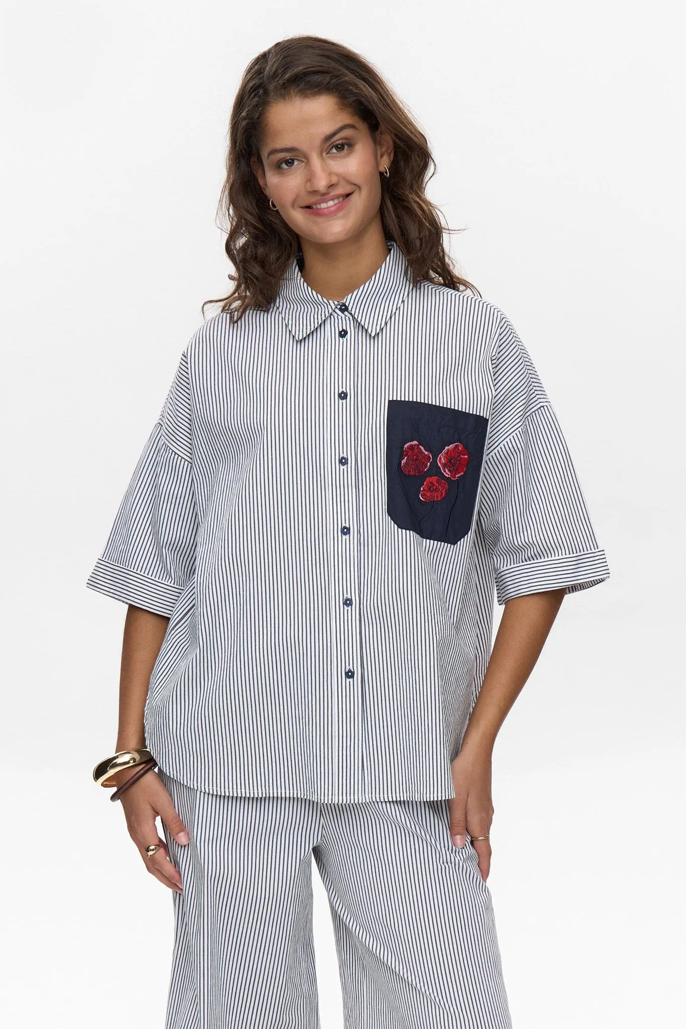 NUTILLIE SS SHIRT - Dark Sapphire