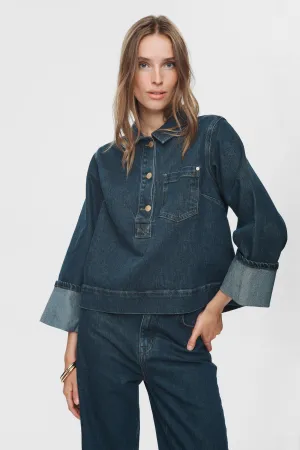 NUTORONTO SHIRT - Dark Denim Blue NUTORONTO SHIRT - Dark Denim Blue