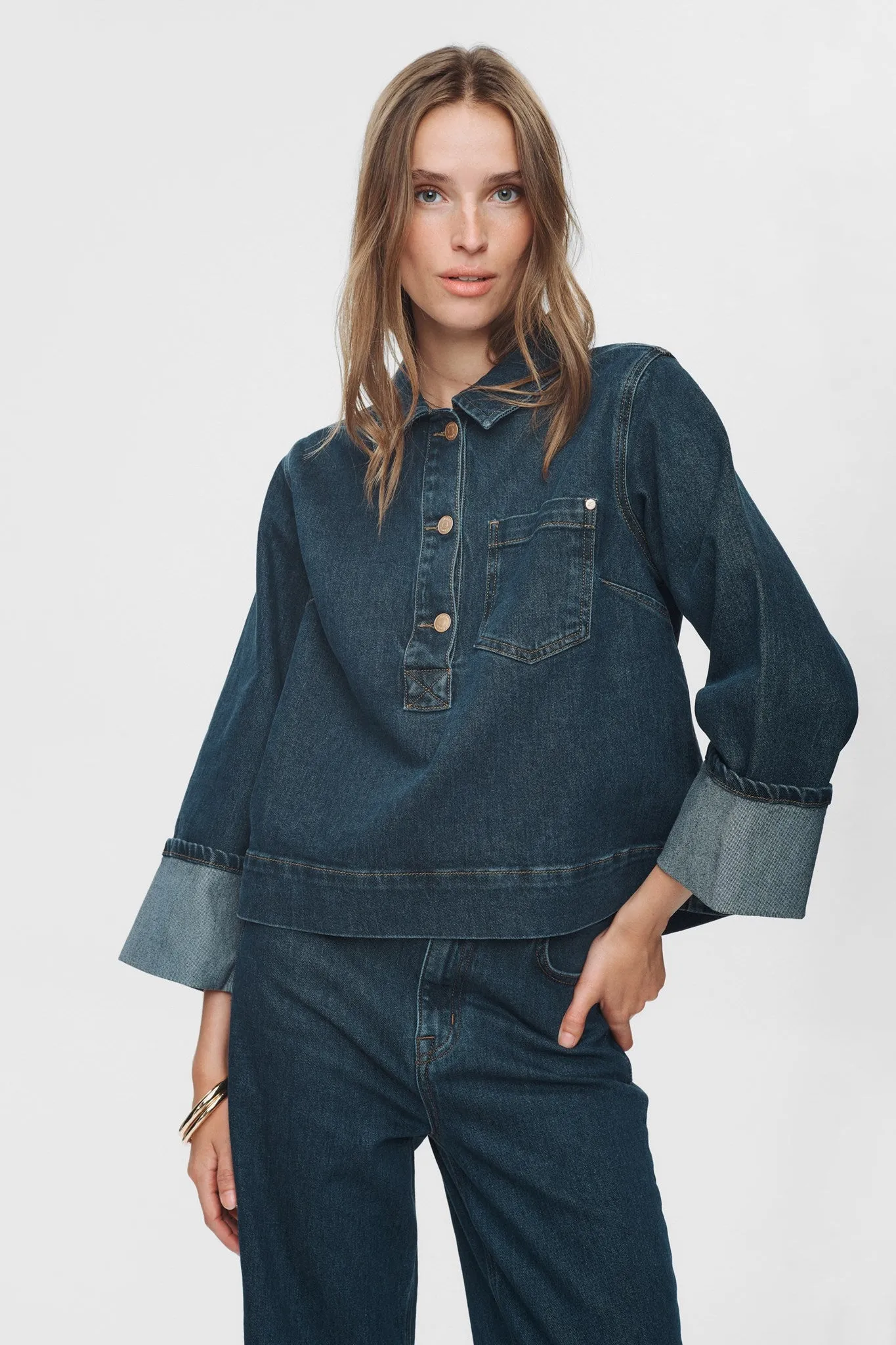 NUTORONTO SHIRT - Dark Denim Blue