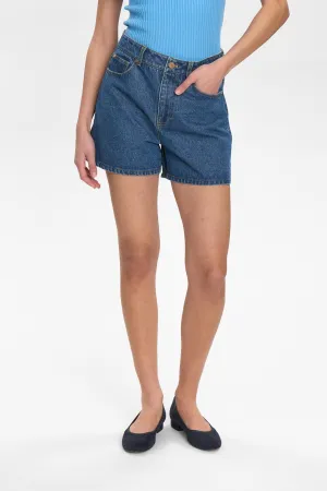 NUVIRGINIA DENIM SHORTS - Dark Blue Denim NUVIRGINIA DENIM SHORTS - Dark Blue Denim
