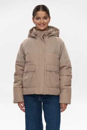 NUWILLOW SHORT JACKET - Taupe Gray NUWILLOW SHORT JACKET - Taupe Gray