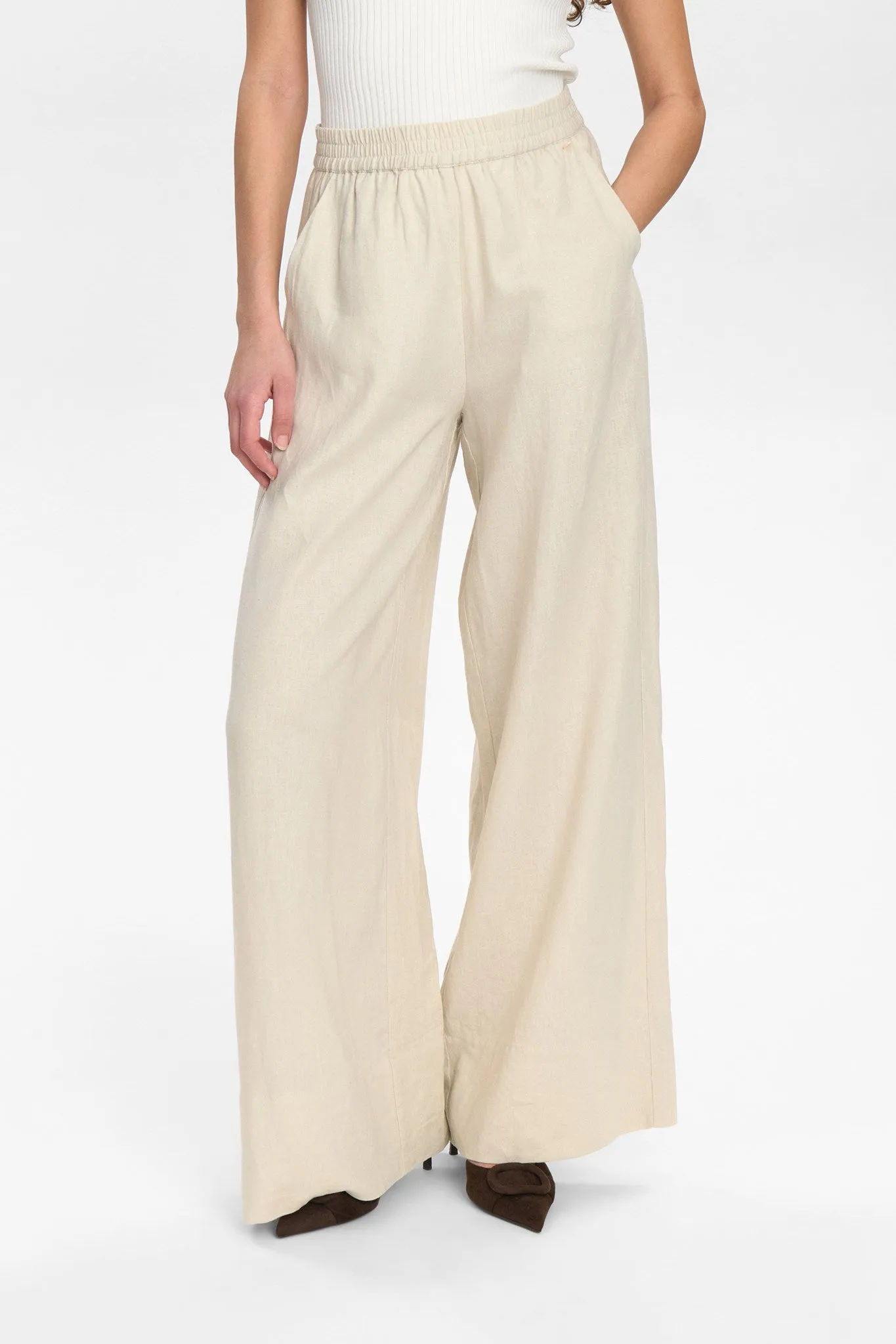 NUYNGVA PANTS - Gray Morn