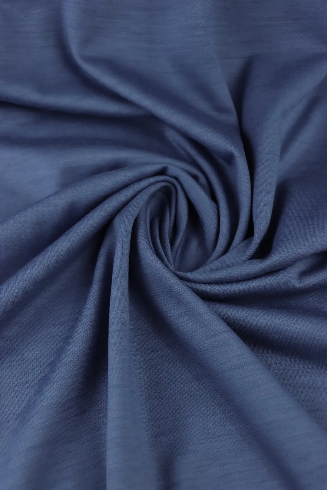 NY Blue Kerry 100% Superwash Wool Jersey Knit | By The Half Yard
