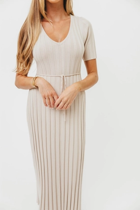 Oakley Ribbed Maxi Dress in Dusty Taupe - Bump Friendly *Final-Sale* Oakley Ribbed Maxi Dress in Dusty Taupe - Bump Friendly *Final-Sale*