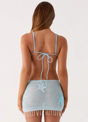 Ocean Star Mini Skirt - Blue Ocean Star Mini Skirt - Blue