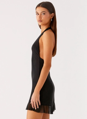 Odrella Sequin Mini Dress - Black Odrella Sequin Mini Dress - Black