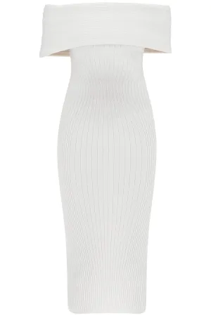 off-shoulder midi 24F2RO16631116 OFF WHITE