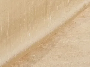 Off White Plain Bangalore Raw Silk Fabric