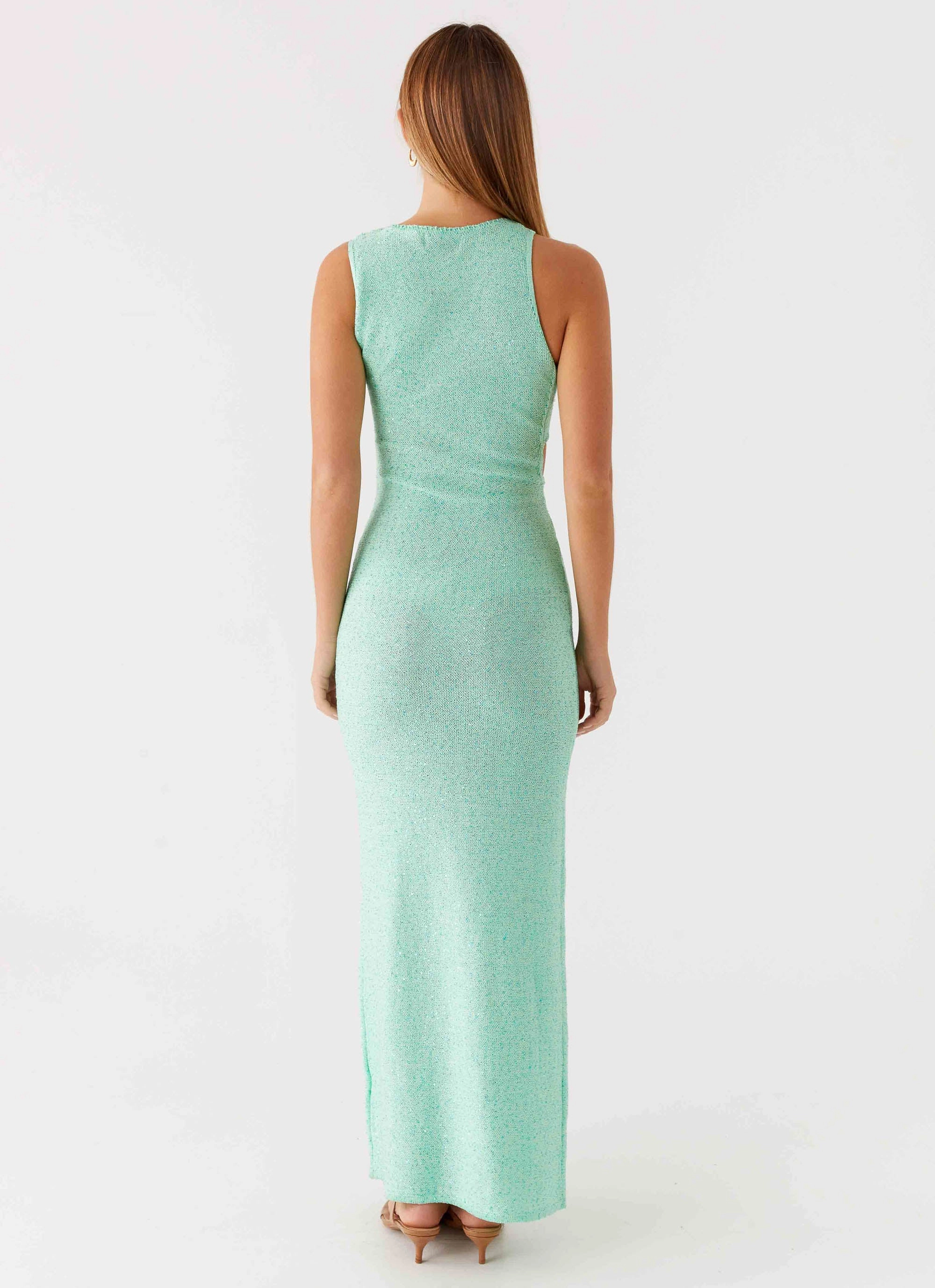 Offshore Knit Maxi Dress - Pastel Green