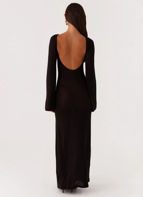 Olivia Long Sleeve Maxi Dress - Black Olivia Long Sleeve Maxi Dress - Black