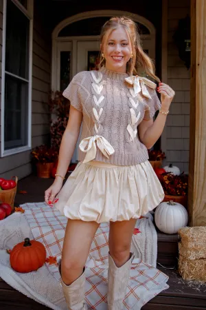 On My Way Home Sweater Vest-Taupe On My Way Home Sweater Vest-Taupe