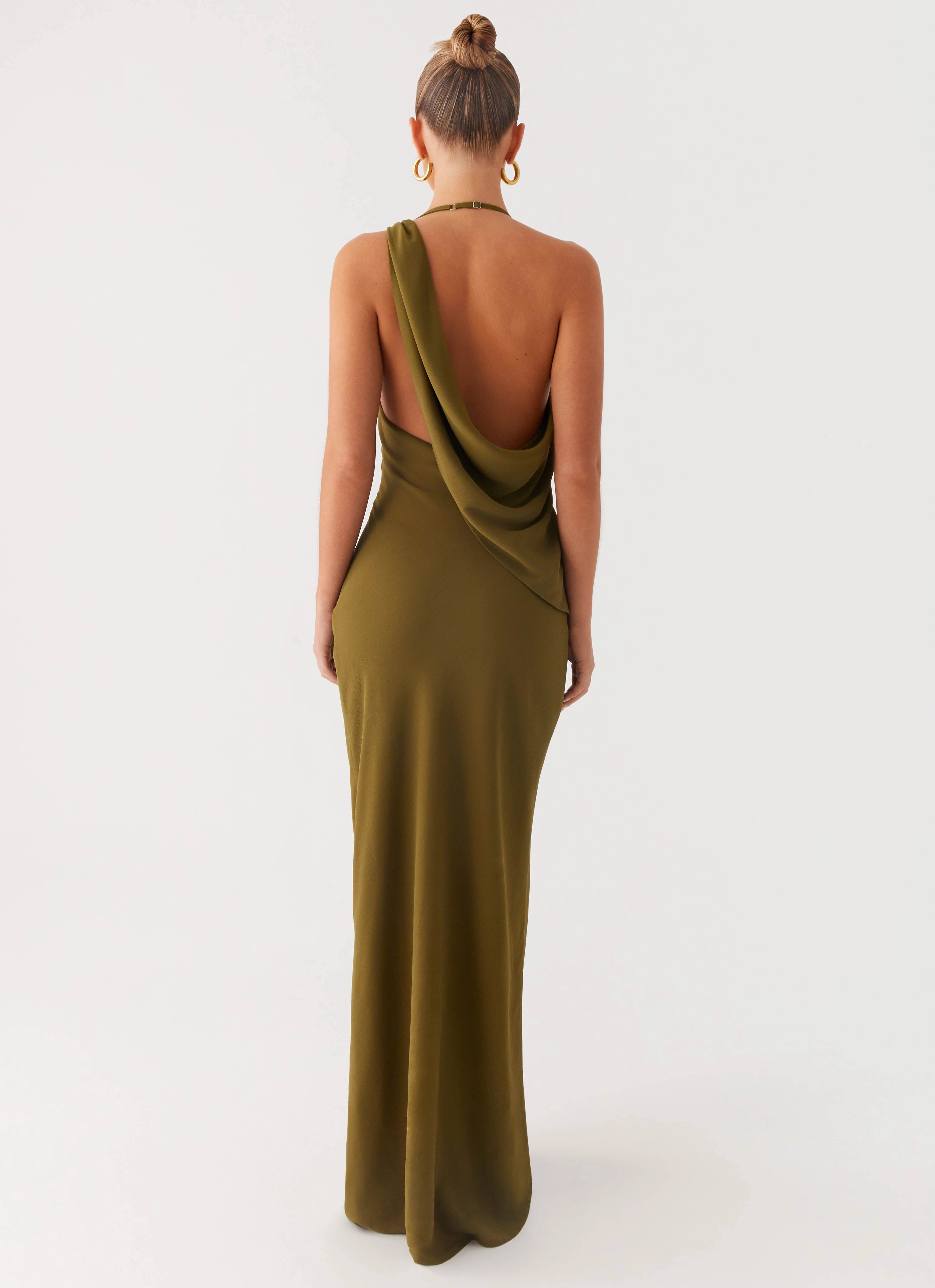 Opal Glow Maxi Dress - Khaki
