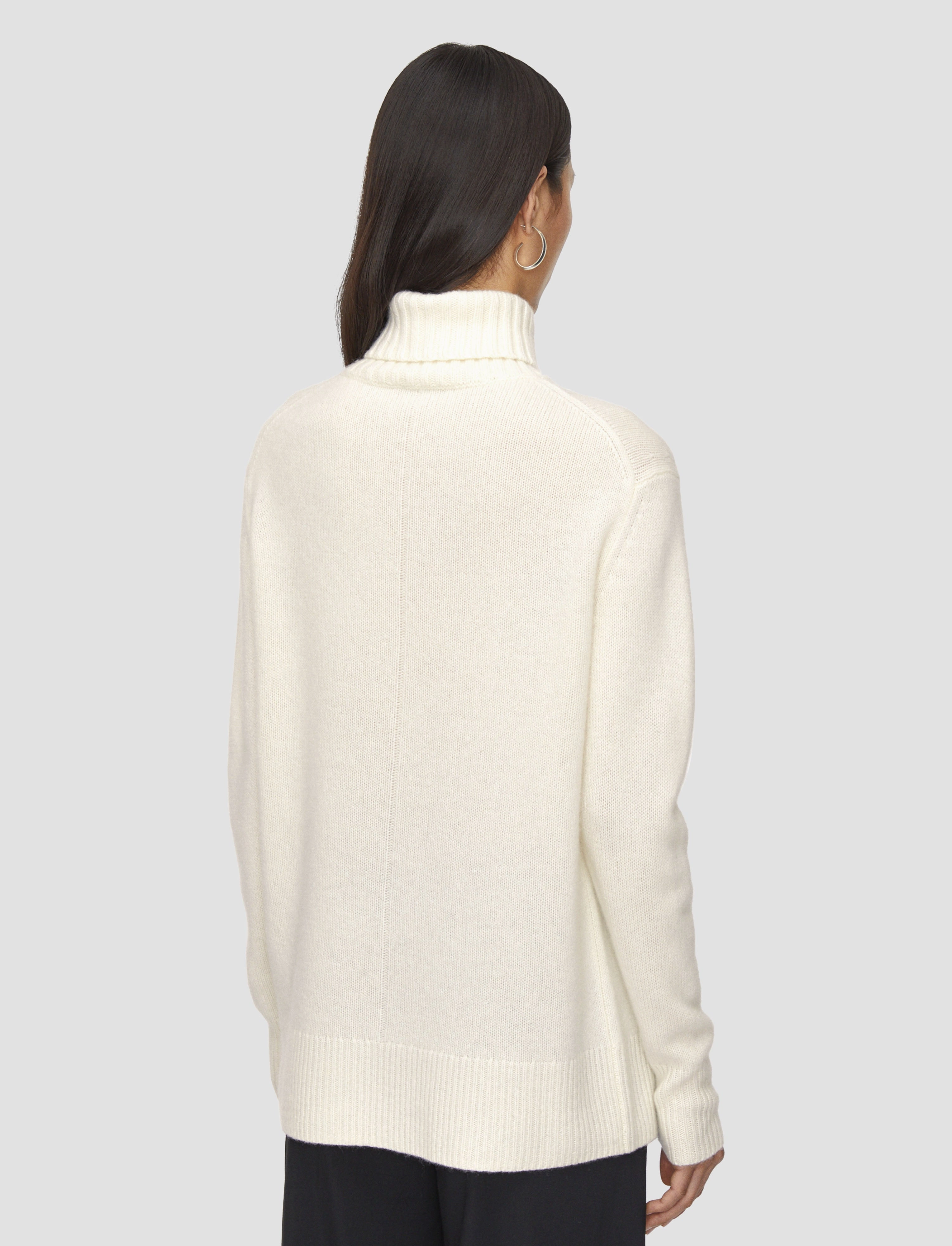 Open Cashmere High Neck Jumper