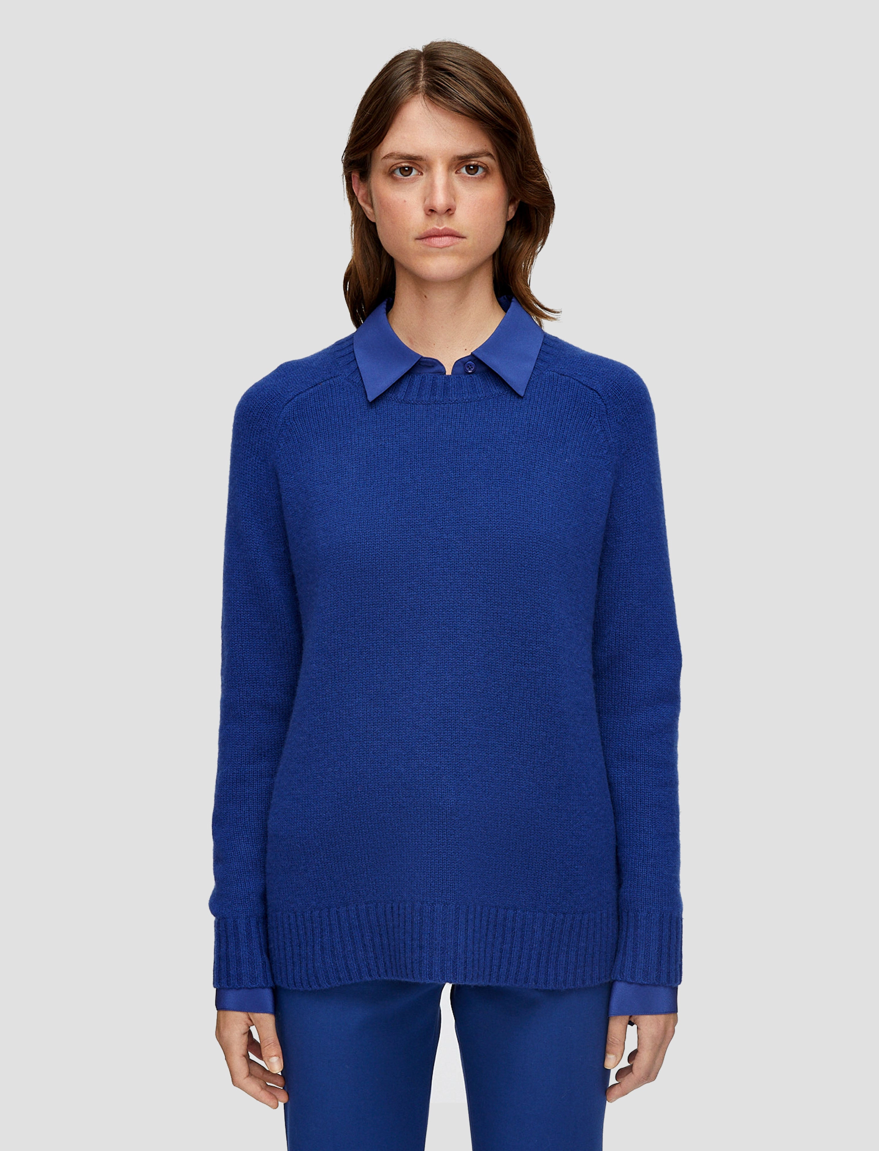 Open Cashmere Round Neck Jumper