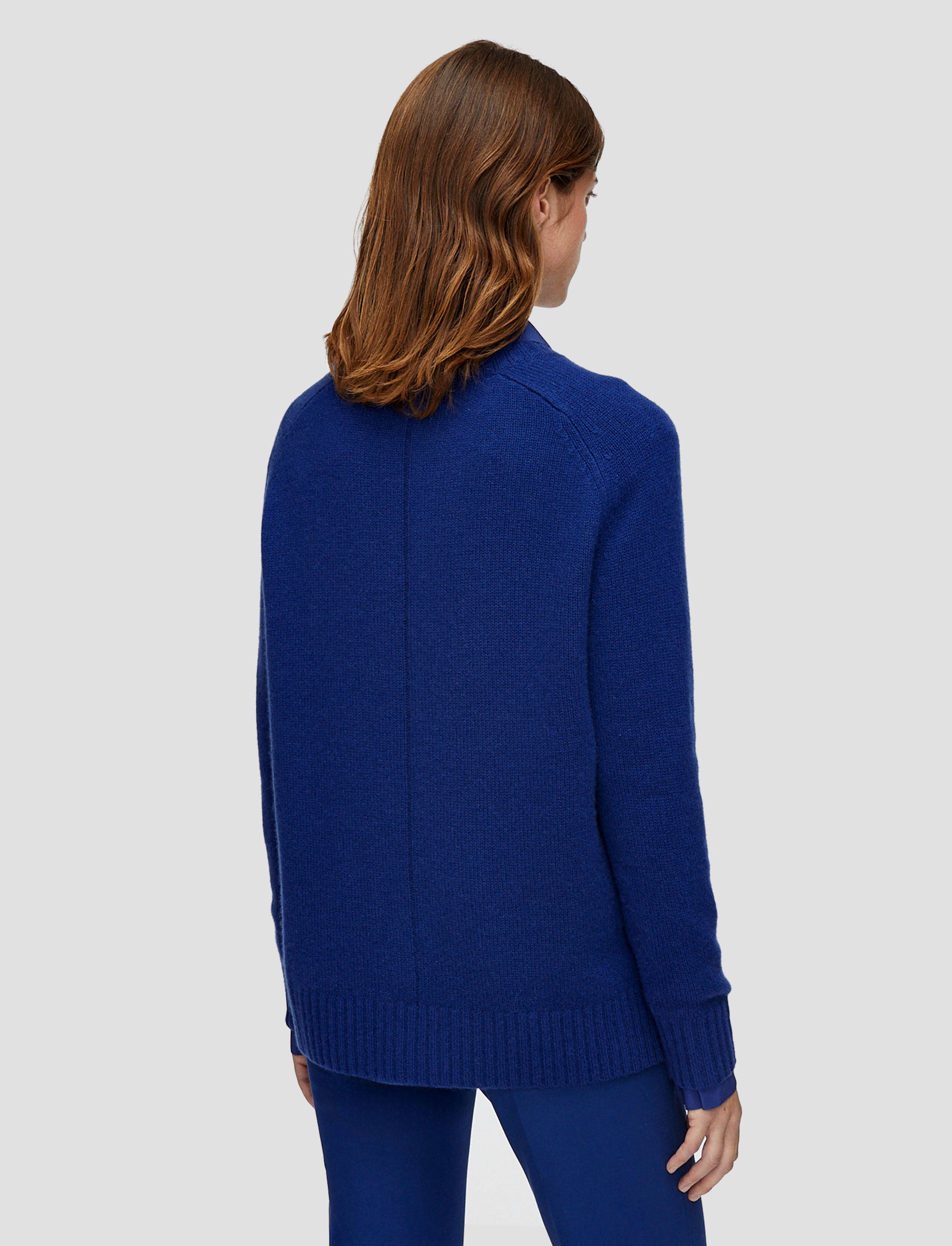 Open Cashmere Round Neck Jumper