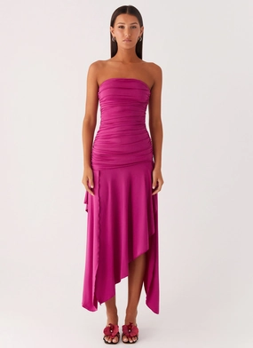 Ora Strapless Maxi Dress - Fuchsia Ora Strapless Maxi Dress - Fuchsia