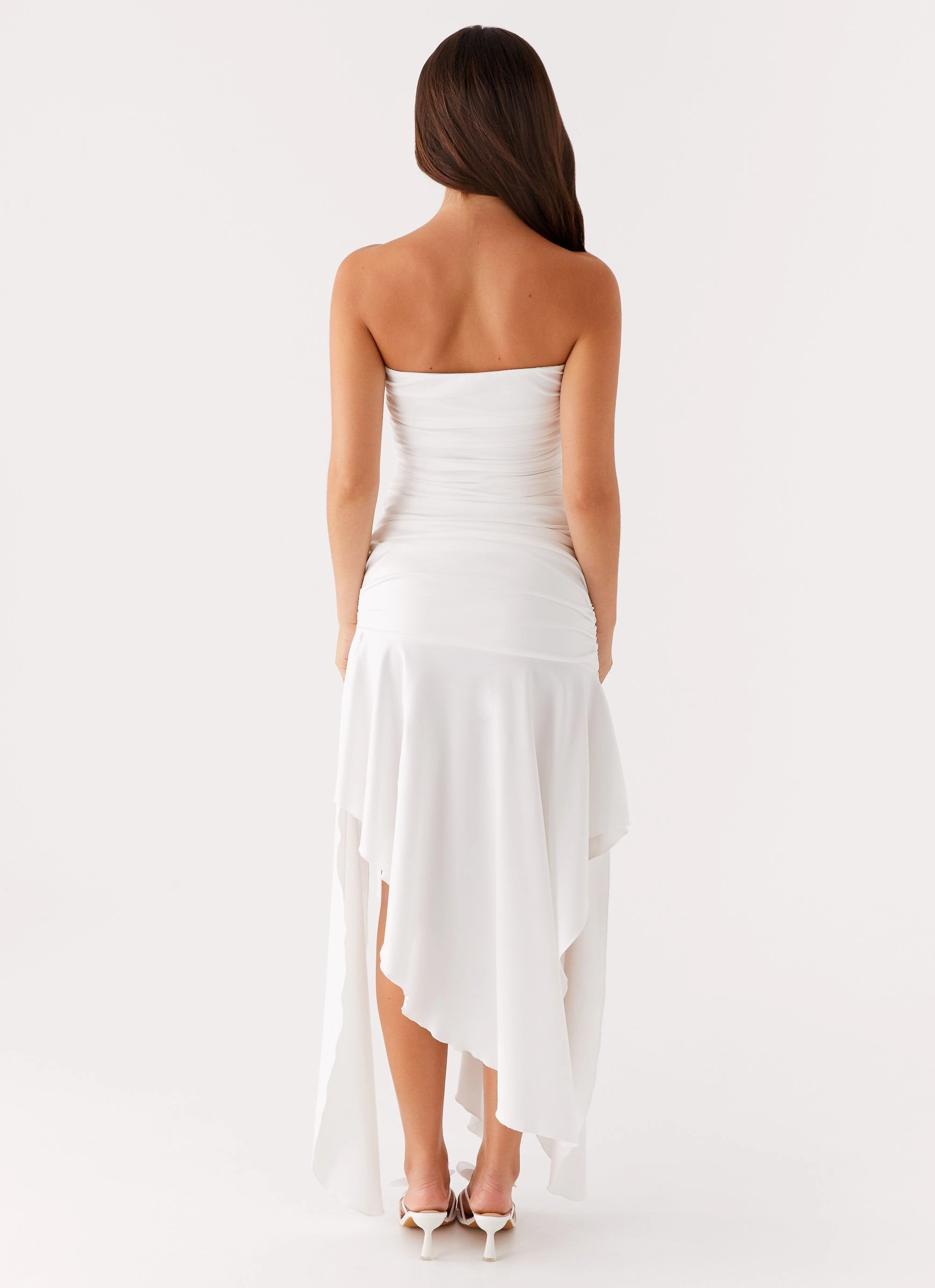 Ora Strapless Maxi Dress - White