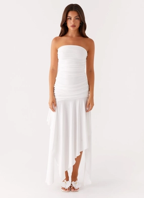 Ora Strapless Maxi Dress - White Ora Strapless Maxi Dress - White