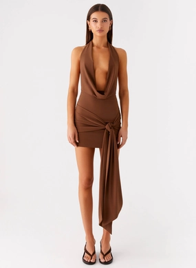 Orchard Mini Dress - Chocolate Orchard Mini Dress - Chocolate