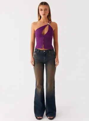 Oregon Flared Jeans - Dirty Black Wash Oregon Flared Jeans - Dirty Black Wash