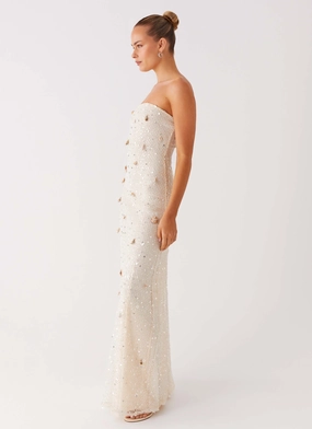 Orelli Shell Sequin Knit Maxi Dress - Ivory Orelli Shell Sequin Knit Maxi Dress - Ivory
