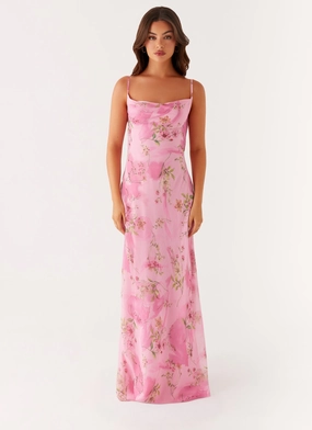 Orlando Maxi Dress - Pink Floral Print Orlando Maxi Dress - Pink Floral Print