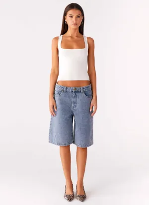 Orleans Denim Jorts - Blue Orleans Denim Jorts - Blue