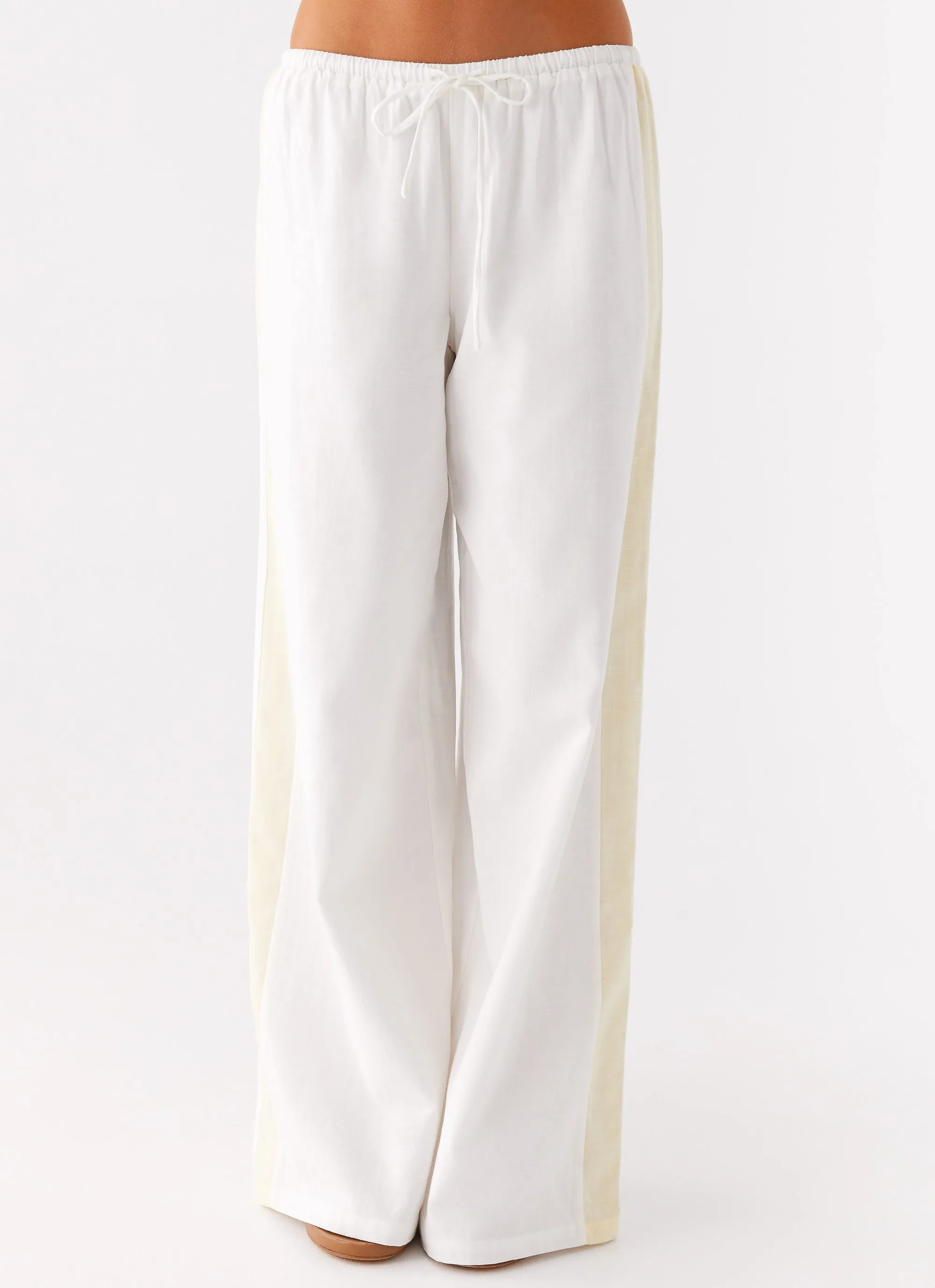 Oska Drawstring Pants - White