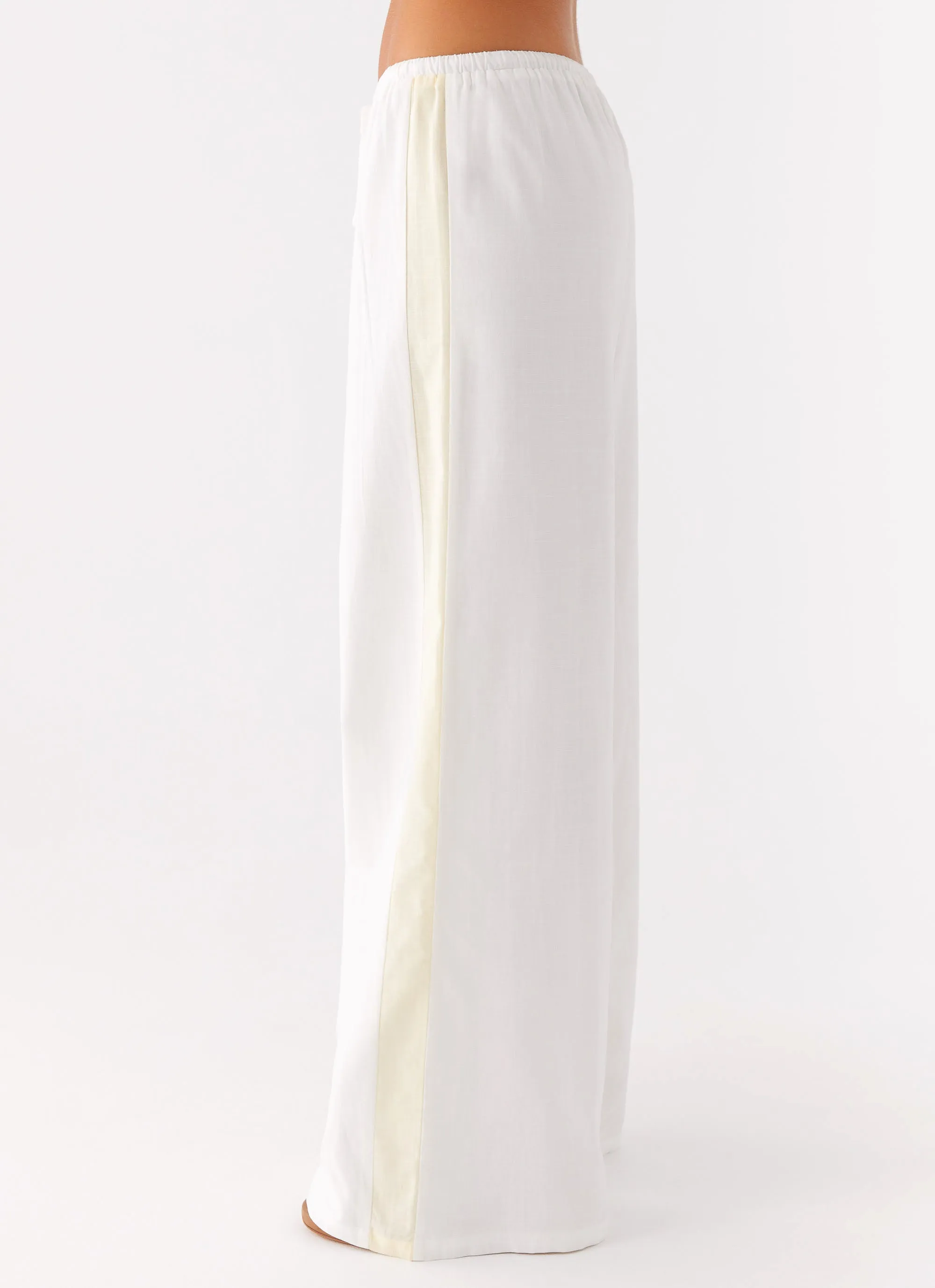 Oska Drawstring Pants - White