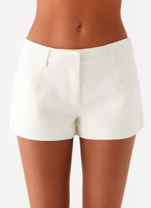 Oslo Mini Shorts - Ivory Oslo Mini Shorts - Ivory