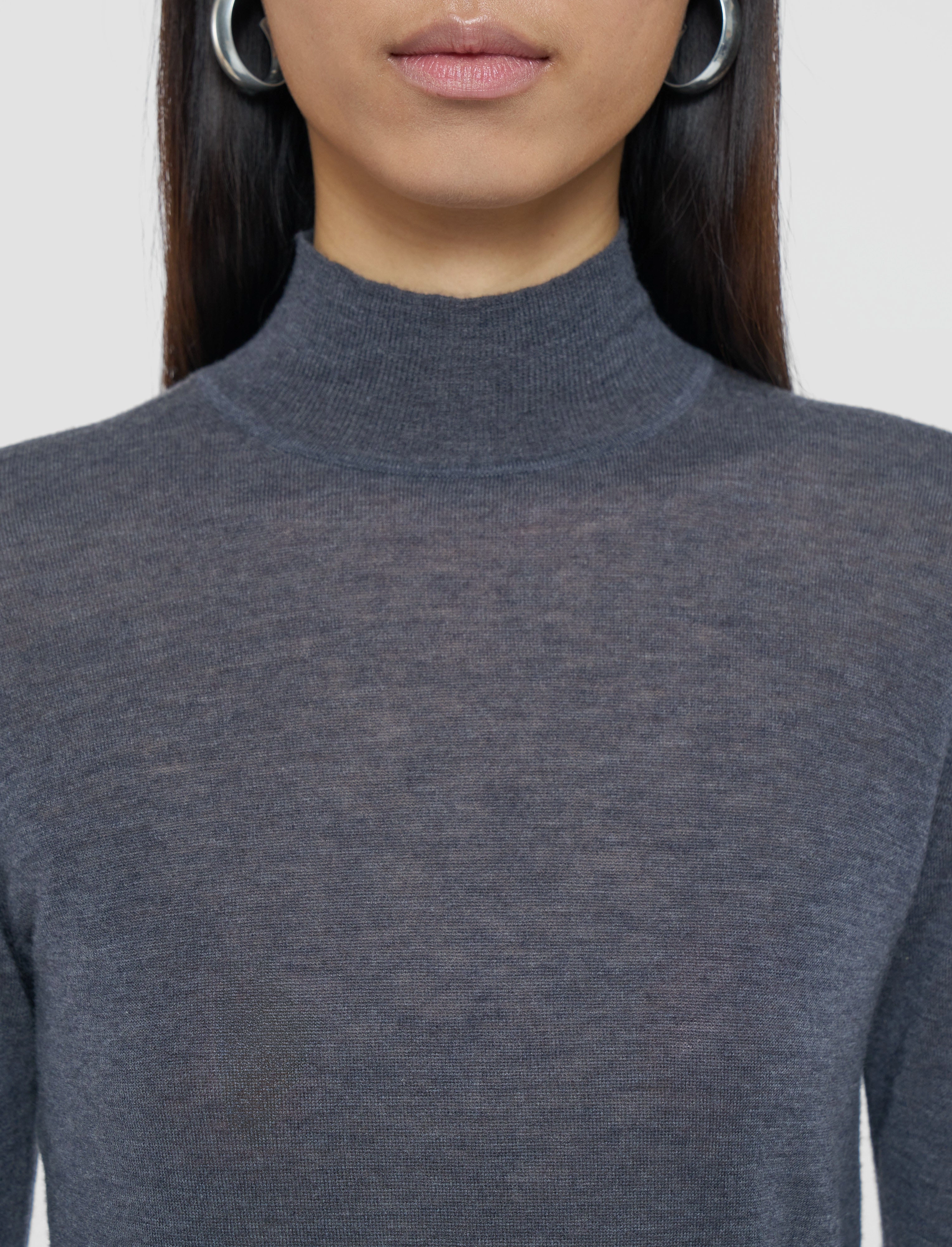 Overlay Cashair Mock Neck Jumper