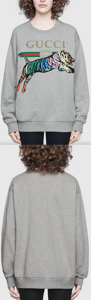 Oversize Sweatshirt with Tiger
