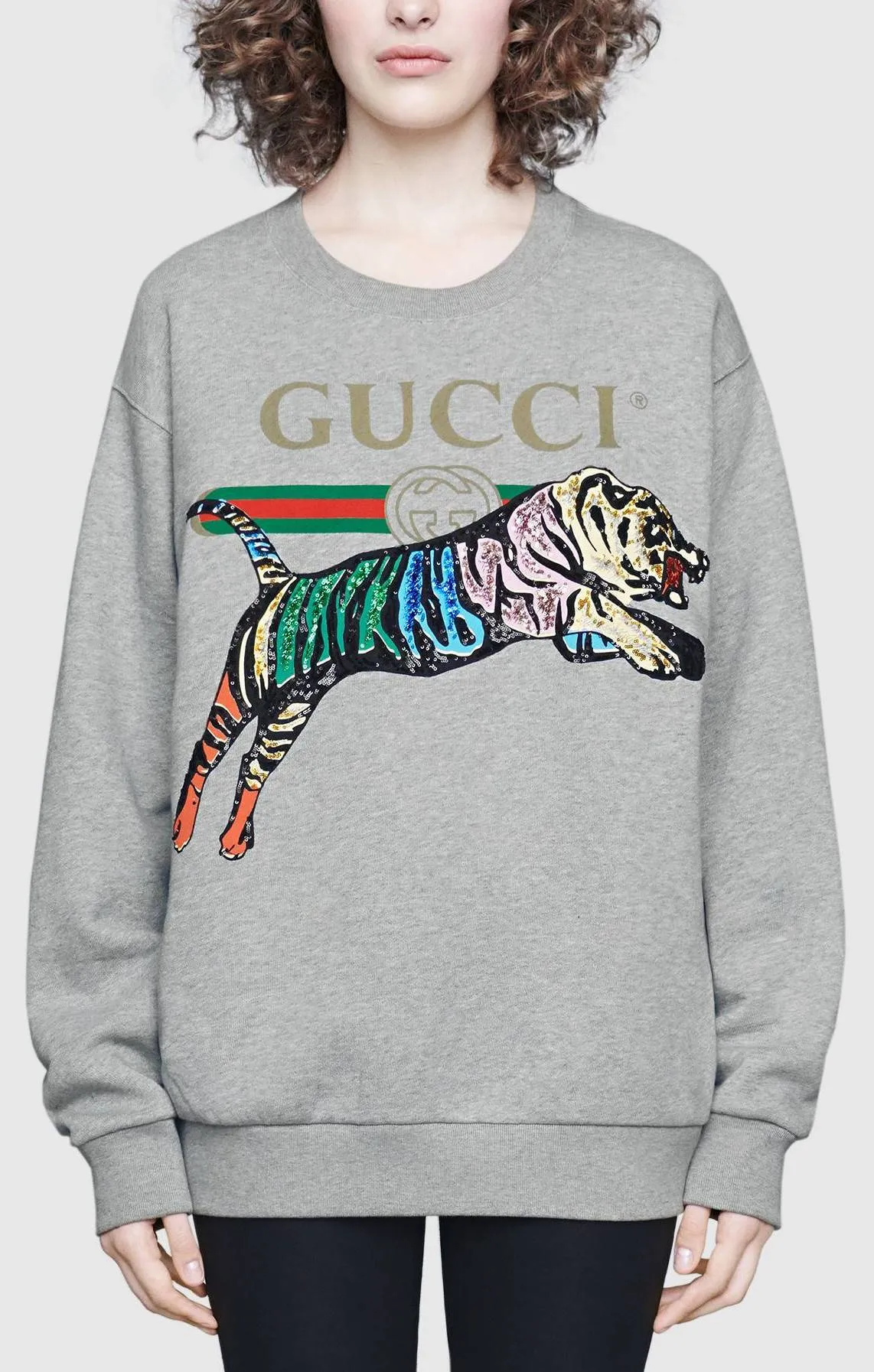 Oversize Sweatshirt with Tiger
