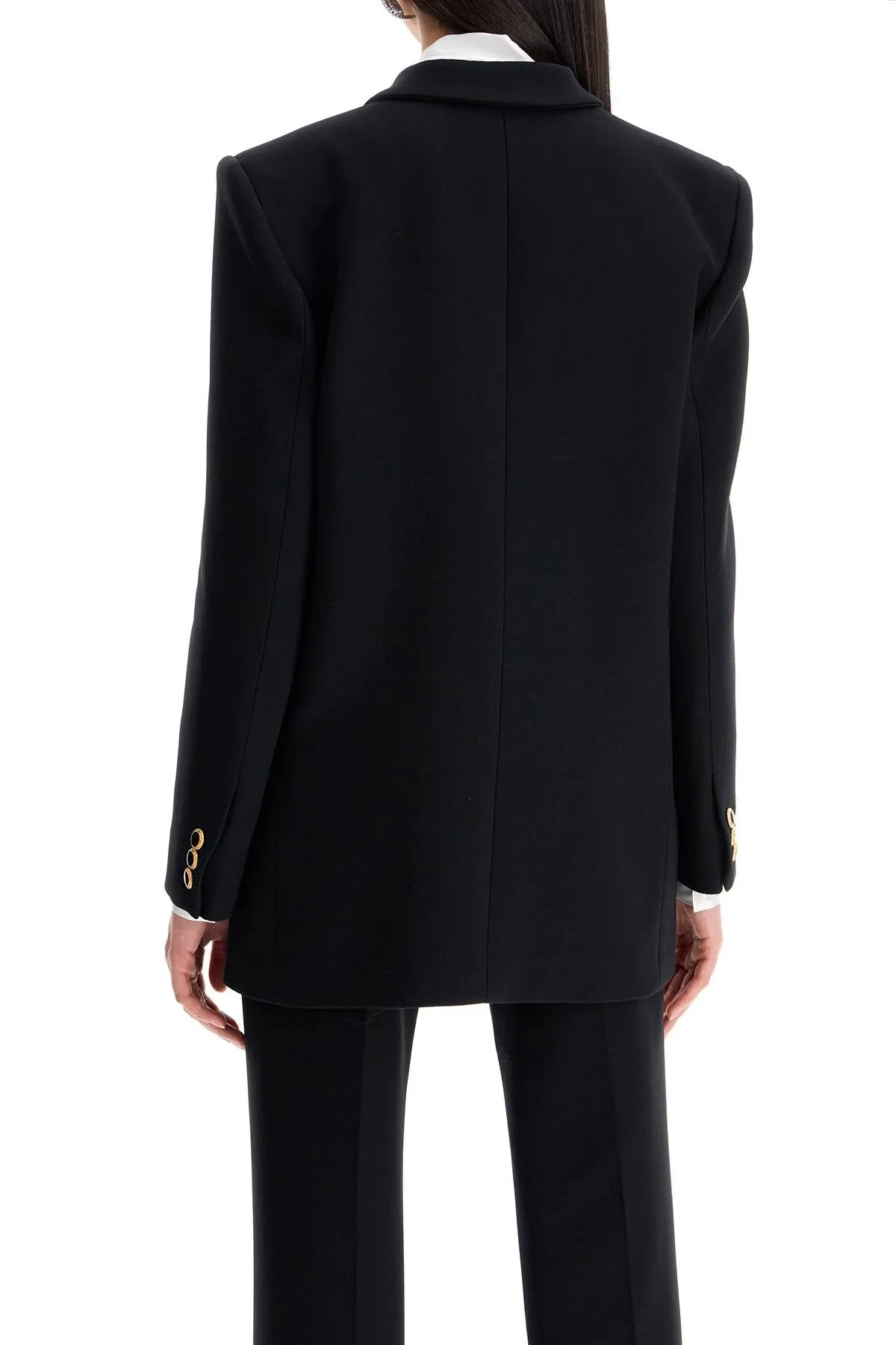 oversized double-bre FABX3837 F4372 BLACK