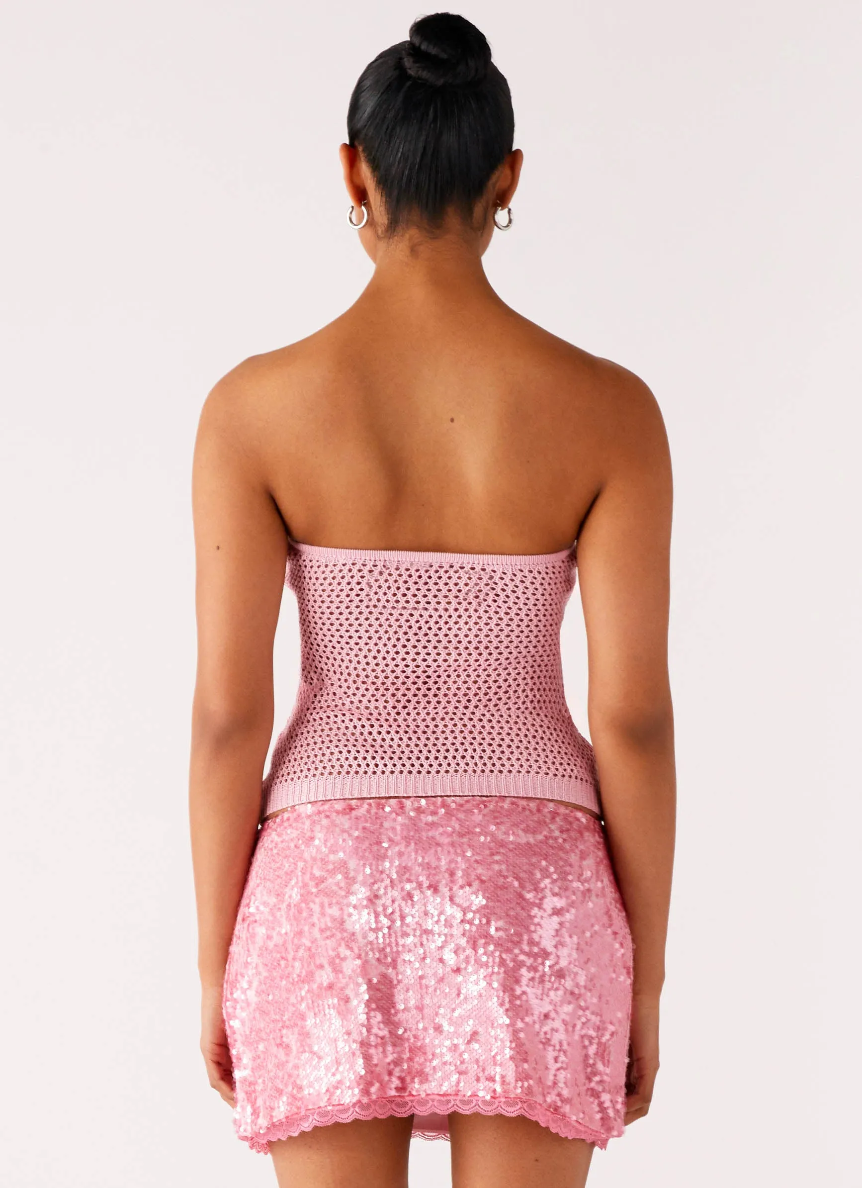 Palila Sequin Mini Skirt - Pink