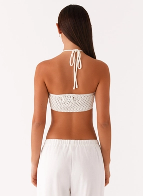Palmilla Crochet Top - White Palmilla Crochet Top - White