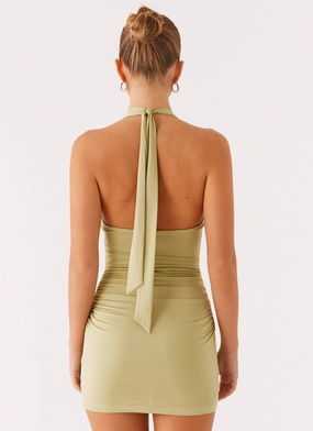 Panama Mini Dress - Lime Panama Mini Dress - Lime