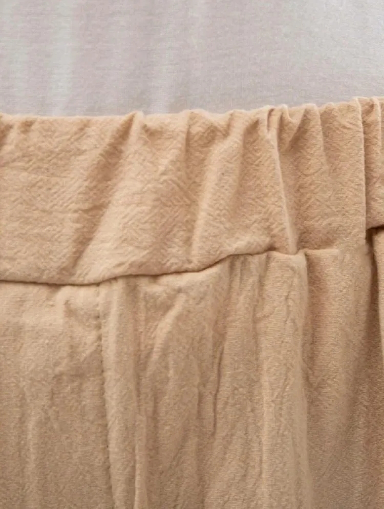 Pants Casual Minimalist Cotton Blend Women Loose Wide Leg Pants