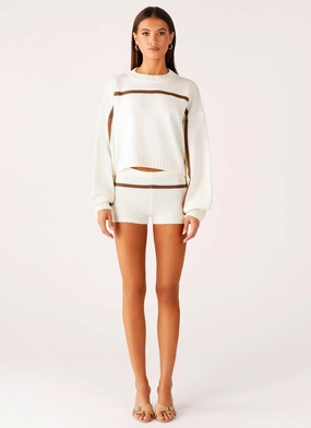 Paolo Knit Short - Off White Paolo Knit Short - Off White