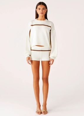 Paolo Knit Sweater - Off White Paolo Knit Sweater - Off White