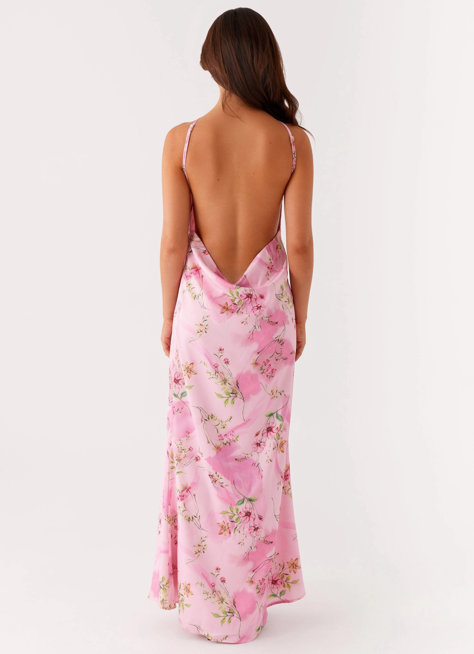 Pascal Maxi Dress - Pink Floral Print