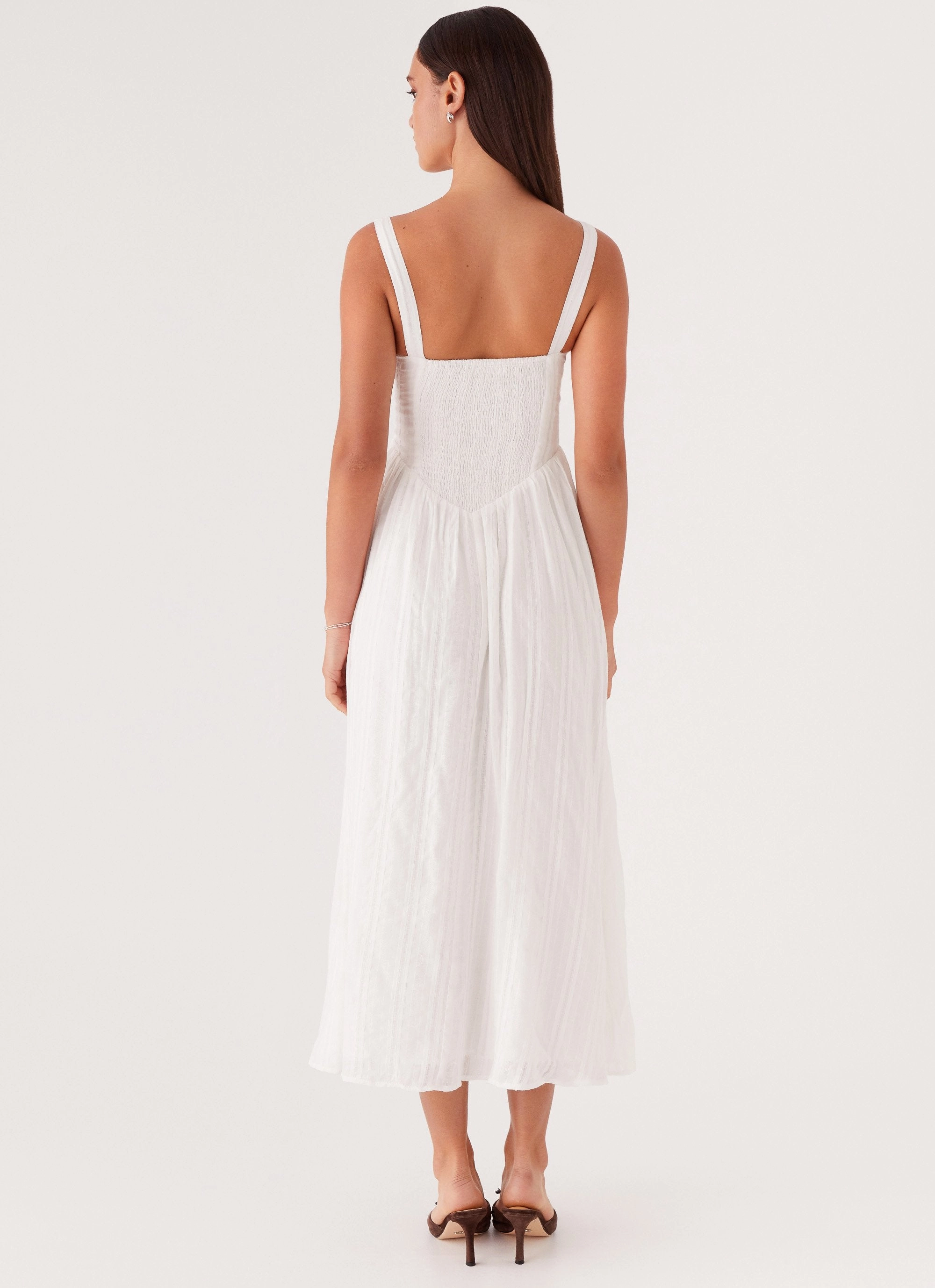 Pascuelle Midi Dress - White